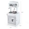 Costway Kids Kitchen PlaySet Pretend Wooden Play Kitchen with IceDispenser&Stovefor Toddler